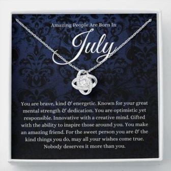 July Zodiac Necklace Gift, Born In July Gift, July Horoscope Necklace - Thegiftio UK