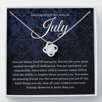 July Zodiac Necklace Gift, Born In July Gift, July Horoscope Necklace - Thegiftio UK