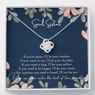Knot Of Friendship Gift, Best Friend Necklace, Best Friend Gift, Gift For Friend, Friendship, Love Knot Necklace, Friend Forever Gifts - Thegiftio UK