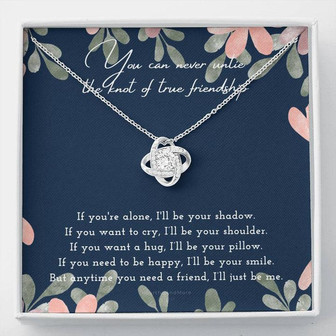 Knot Of Friendship Gift, Best Friend Necklace, Best Friend Gift, Gift For Friend, Friendship, Love Knot Necklace, Friend Forever Gifts - Thegiftio UK