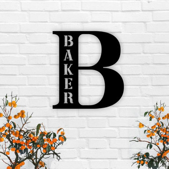 Last Name Metal Sign, Rustic Metal Letters, Metal Letter Family Sign, Metal Letter Sign, Last Name Letter Monogram, Initial Metal Monogram - Thegiftio UK