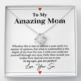 Late Mother's Day Love Knot Necklace - Thegiftio UK