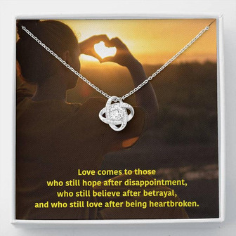 Let Love Come | Love Knot Necklace - Thegiftio UK