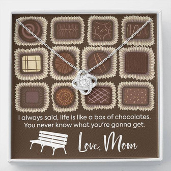 Life Is Like A Box Of Chocolate - Love Knot Necklace - Love Mom - Thegiftio UK