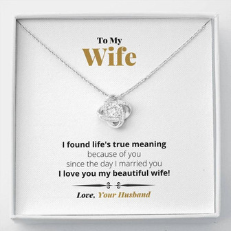 Life's True Meaning - Love Knot Necklace - Thegiftio UK