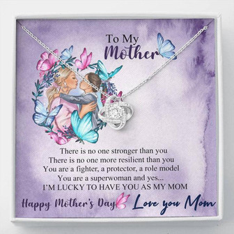 To My Supermom - Love Knot Necklace - Mothers Day - Thegiftio UK