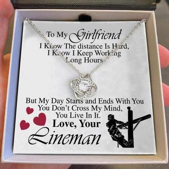 Lineman's Girlfriend - Love Knot Necklace - Thegiftio UK