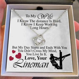 Lineman's Wife - Love Knot Necklace - Thegiftio UK