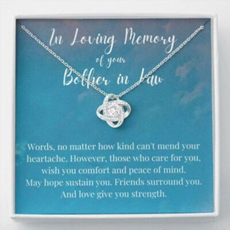 Loss Of Brother In Law Necklace Gift, Grief Gift, Sympathy Gift, Remembrance Gift, Memorial Gift - Thegiftio UK