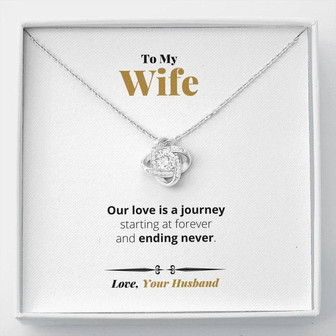 Love Is A Journey - Love Knot Necklace - Thegiftio UK