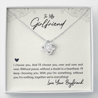 Love Knot Necklace - For Girlfriend - Thegiftio UK