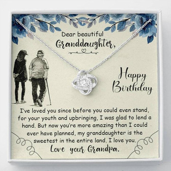 Love Knot Necklace - For Granddaughter - Thegiftio UK