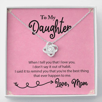 Love Knot Necklace - For My Daughter From Mom - Thegiftio UK