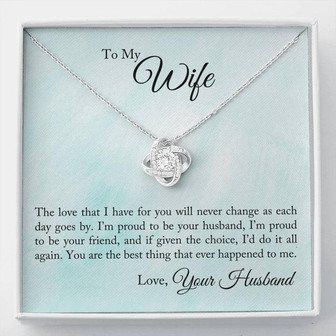 Love Knot Necklace - For Wife - Thegiftio UK