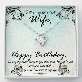 Love Knot Necklace - For Wife Birthday - Thegiftio UK
