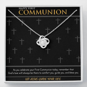 Love Knot Necklace - Holy Communion Gift - Thegiftio UK