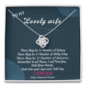 Love Knot Necklace - Love In All Galaxy - Thegiftio UK