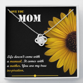 Love Knot Necklace - Sunflower - Mom - Thegiftio UK
