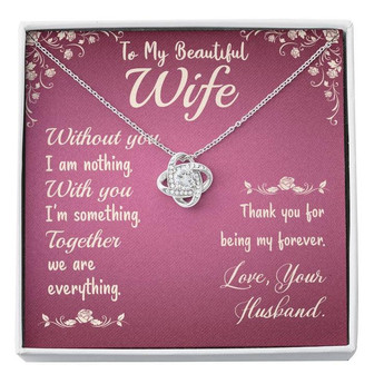 Love Knot Necklace - To My Beautiful Wife - Thegiftio UK