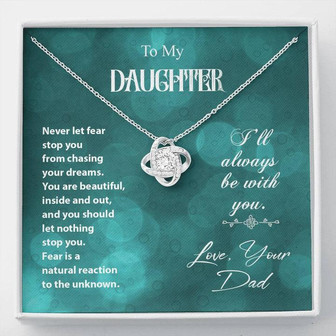 Love Knot Necklace - To My Daughter From Dad - Thegiftio UK