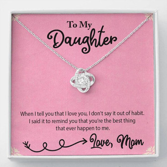 Love Knot Necklace - To My Daughter From Mom - Thegiftio UK