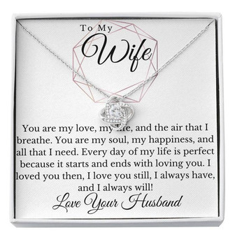 Love Knot Necklace - To My Wife - Thegiftio UK