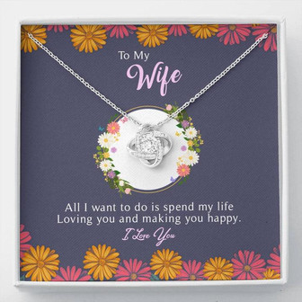 Love Knot Necklace - Wife Gift Set - Thegiftio UK