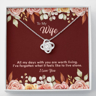 Love Knot Necklace - Wife Gift Set - Thegiftio UK