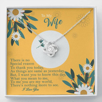 Love Knot Necklace -Wife Gift Set - Thegiftio UK