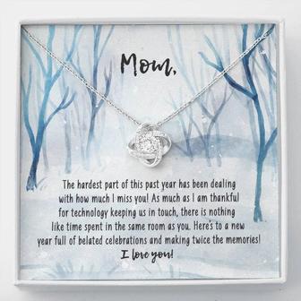 Love Knot Necklace Christmas Present For Mom 2022 - Thegiftio UK
