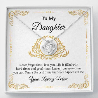 Love Knot Necklace For Daughter - Jbglknl1 - Thegiftio UK