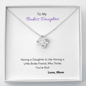 Love Knot Necklace For Daughter - Thegiftio UK