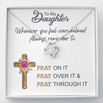 Love Knot Necklace For Daughter - Thegiftio UK