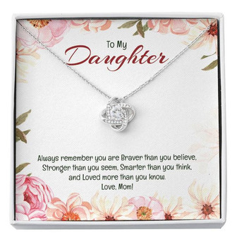 Love Knot Necklace For Daughter - Thegiftio UK