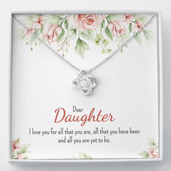 Love Knot Necklace For Daughter - Thegiftio UK
