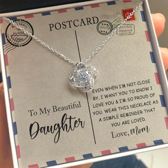Love Knot Necklace For Daughter ,Gift For Daughter - Thegiftio UK