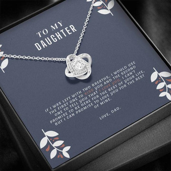 Love Knot Necklace For Daughter - Thegiftio UK