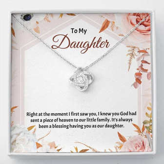 Love Knot Necklace For Daughter - Thegiftio UK