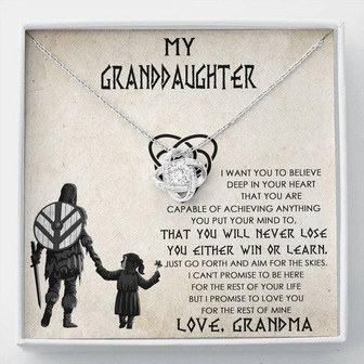 Love Knot Necklace For Granddaughter ❤️ - Thegiftio UK