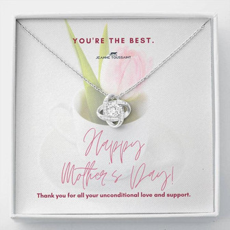 Love Knot Necklace For Mom's Unconditional Love - Thegiftio UK