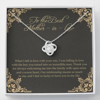 Love Knot Necklace For Mother-In-Law So Lucky To Have You - Thegiftio UK