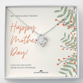 Love Knot Necklace For My Mom And Bestfriend - Thegiftio UK