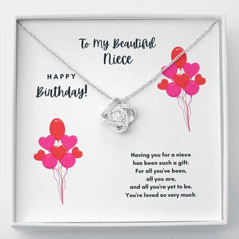 Love Knot Necklace For Niece - Birthday Gift - Thegiftio UK