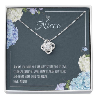 Love Knot Necklace For Niece - Thegiftio UK