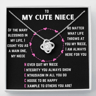 Love Knot Necklace For Niece - Thegiftio UK