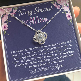 Love Knot Necklace For Special Mom - Thegiftio UK