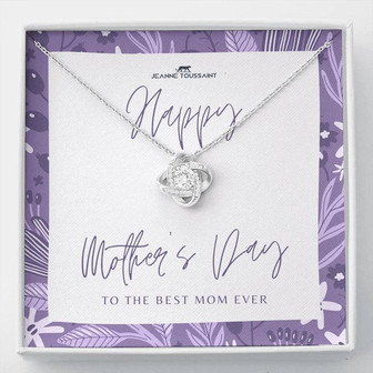 Love Knot Necklace For The Best Mom Ever - Thegiftio