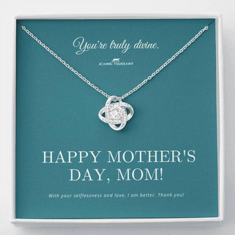 Love Knot Necklace For The Divine Mom - Thegiftio UK