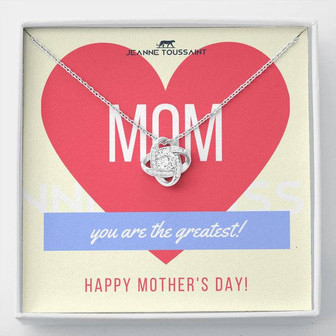 Love Knot Necklace For The Greatest Mom In The Whole Wide World - Thegiftio UK