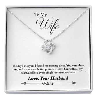 Love Knot Necklace For Wife - Thegiftio UK